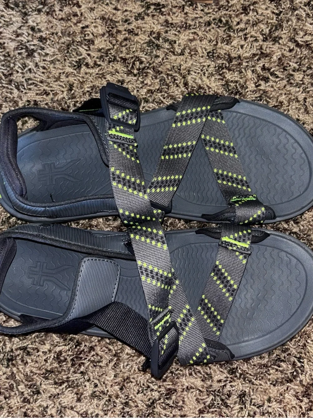 Kuru Current Sandals Men's 10 Slate Gray Green Sport Beach Water Walking Shoes
